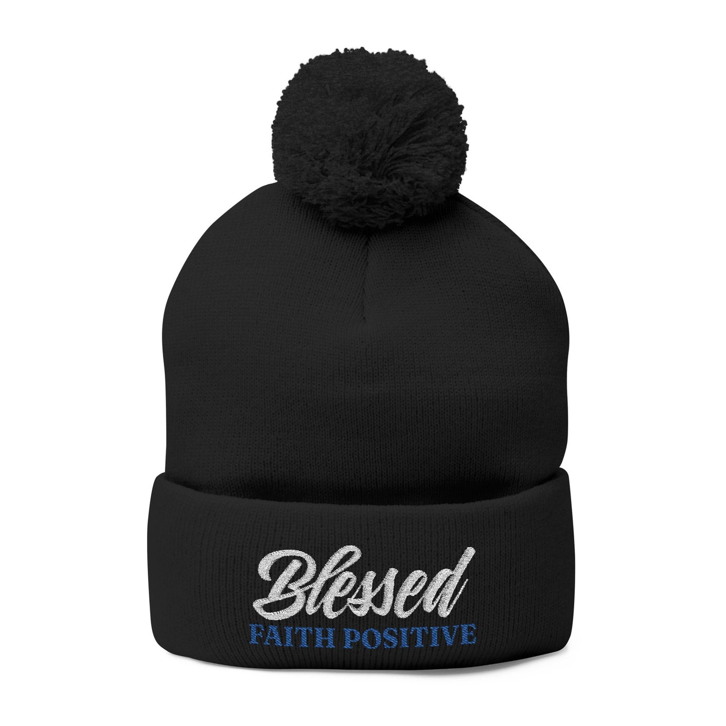 Blessed Pom-Pom Knit Beanie